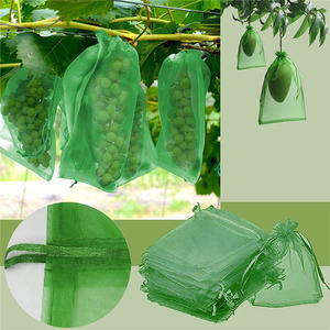 100 шт., садовые сетчатые мешки для защиты фруктов и винограда - Product Image 1