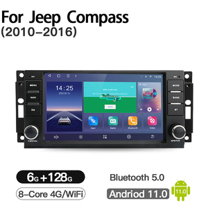 Android 11 Car Multimedia Player for JEEP Compass <strong>Patriot</strong> Bluetooth 2009-2015 Radio Stereo GPS Auto Carplay Navigate - Product Image 2