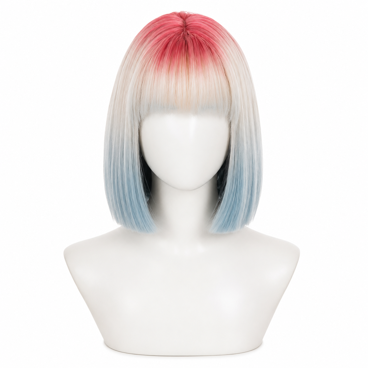 Pink Blonde Blue Ombre