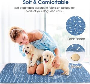 Evcil hayvanlar için yıkanabilir Pet İdrar Mat hijyen pedleri su geçirmez Pet Mat epoksi kaymaz eğitim pedleri yavru köpekler kediler kobay - Product Image 4