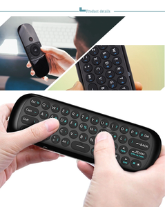 Original W1 Mini teclado inalámbrico de 2,4G Fly Air Mouse construido-en la batería recargable Mini Control remoto para el conjunto caja superior usando - Product Image 4