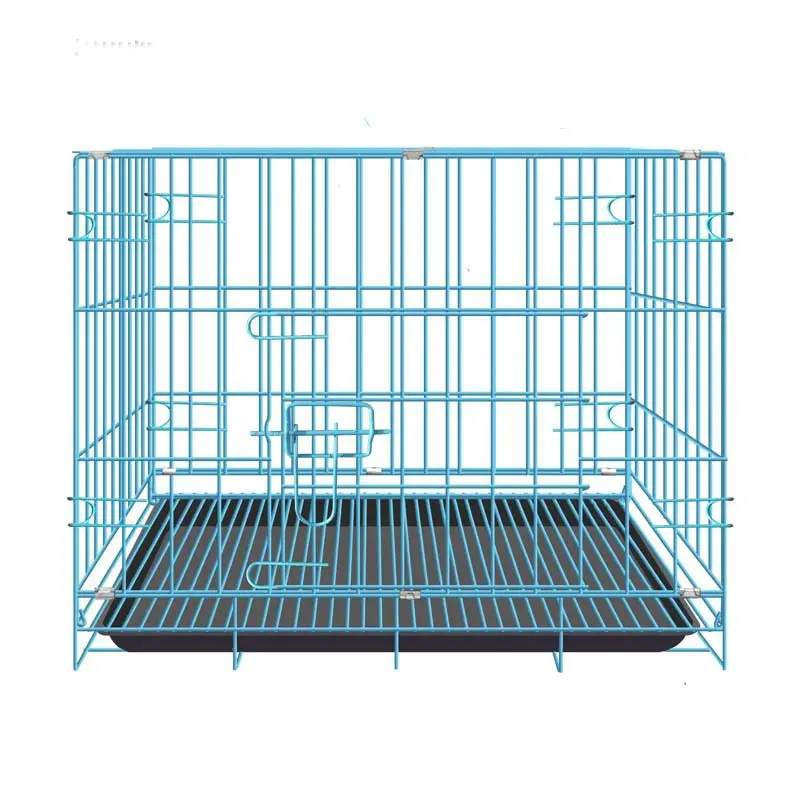 Cage pliante à Double porte pour chien, niche professionnelle en métal de haute qualité pour chien Cage pour chien à usage intensif
