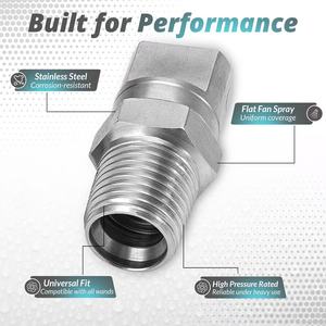 Mới thép không gỉ Quạt phẳng phun nước vòi phun V vòi phun 11001 11002 11003 9501 9502 - Product Image 2