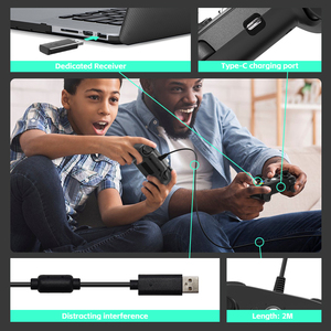 For Data Frog T360 USB Wired Gamepad Joystick Wireless for <strong>Xbox</strong> <strong>360</strong>/Slim PC Game Controller - Product Image 6