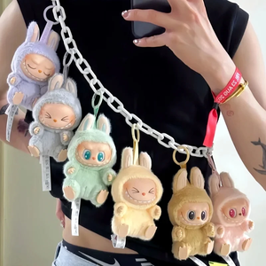 Orijinal Popmart MONSTERS Labubu 2.0 PVC vinil oyuncak Sit-in parti bir koltuk peluş kör kutu var - Product Image 1