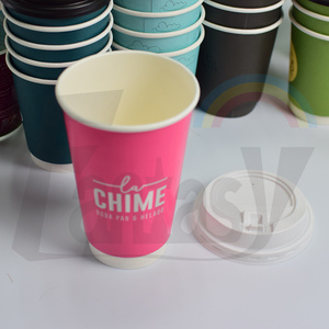 Disposable Paper <strong>Cup</strong> Printed Paper <strong>Cups</strong> With Handle for Coffee Tea and Cold Drinks - Product Image 2