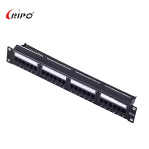 High-Performance 24-Port Cat5e Unshielded <strong>Patch</strong> <strong>Panel</strong> for Office/SMB Networks Tool-Free Installation Metal Rack Mount Easy