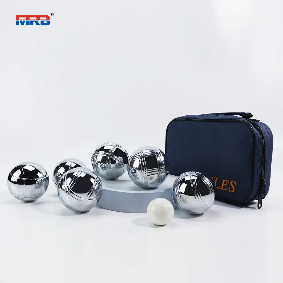 كرة البوتشي المعدنية عالية الجودة مع حقيبة نايلون كرة كرة لعبة الحديقة