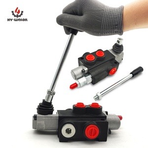 Hy-waloil手动控制P40 1 2 3 4 5 6阀芯4路3 Pos弹簧串联中心液压换向阀 - Product Image 1