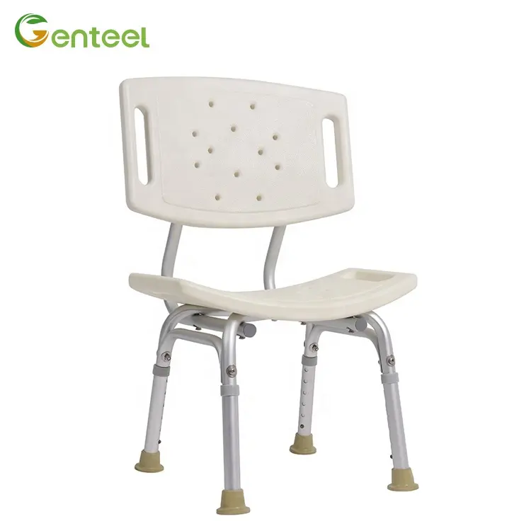 Asiento de ducha ajustable, silla de baño de aluminio para cuidado de la salud, sillas de baño para discapacitados, equipo de rehabilitación