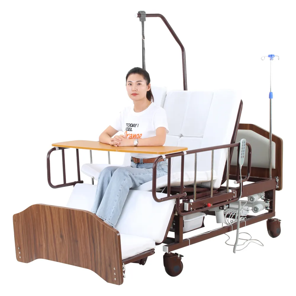 جودة عالية سعر جيد التمريض الكهربائية كاميلا دي مستشفى كرسي متحرك طبي سرير مع المرحاض