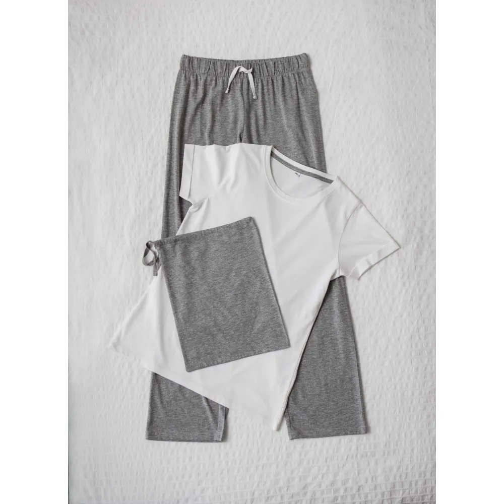 White, Grigio Melange