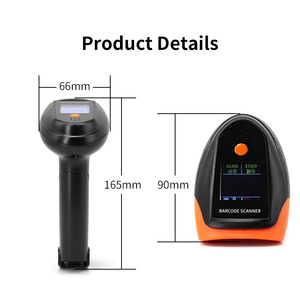 JIngxin Handheld <strong>QR</strong> <strong>Code</strong> <strong>Reader</strong> Wireless BT 1D 2D Barcode Scanner with Big Display <strong>Screen</strong> for Supermarket Store - Product Image 3