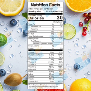 Suni OEM/ODM Nhãn Hiệu Riêng Trái Cây Tự Nhiên Flavour Đường Miễn Phí Số Lượng Lớn Vitamin Tổng Hợp Kẹo <span class=keywords><strong>Lollipop</strong></span> Kẹo Vitamin Tổng Hợp Cho Trẻ Em - Product Image 6