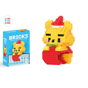Fábrica al por mayor de dibujos animados Micro bloques de partículas 3D rompecabezas juguete chico regalos Mini monstruos Kit juegos de bloques de construcción - Product Image 6