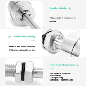 Single/Double Ball <strong>Float</strong> Switch <strong>Level</strong> Measuring Instruments 304 Stainless Steel Water <strong>Level</strong> <strong>Controller</strong> Liquid <strong>Level</strong> Sensor - Product Image 4