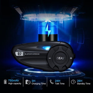 EJEAS Q2 <strong>Factory</strong> Direct Sale Motocross Helmet With Waterproof ABS <strong>Wireless</strong> <strong>Intercom</strong> <strong>System</strong> Bluetooth Outdoor <strong>Intercom</strong>