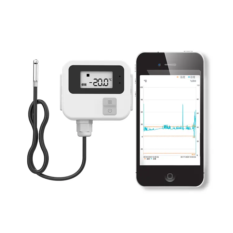 Medidor de temperatura e umidade digital, sensor portátil inteligente de temperatura temperatura ambiente interno