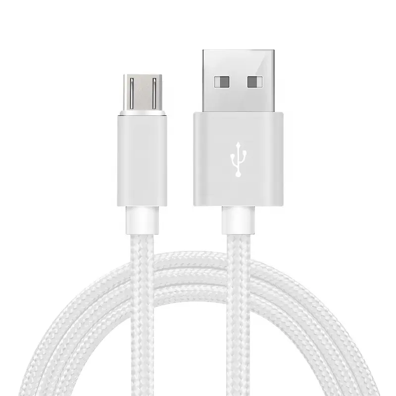 Carregador de cabo usb trançado de nylon para micro usb, cabo de dados de 10 pés e 3 metros