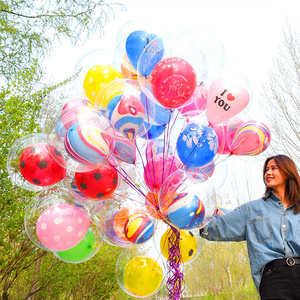 Işık yanıp sönen ballon led şişme bobo globo renkli led ışıkları sopa bobo balonlar yanıp sönen led - Product Image 4