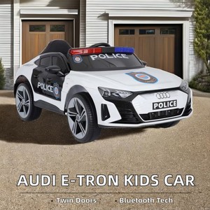 רכבת דוושה חשמלית E-TRON-על ילדים מכונית יוניסקס לילדים מגיל 7 + עיצוב המשטרה מורשה עשה פלסטיק עמיד