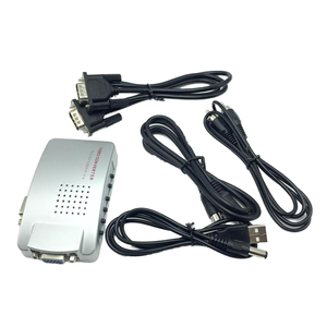 PC VGA a TV Video AV Convertidor de señal con pantalla a color Caja de interruptor de video para uso de audio - Product Image 5