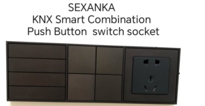 SEXANKA <span class=keywords><strong>KNX</strong></span> EIB akıllı ev bina otomatik sistem akıllı iki kutuplu kombinasyon basmalı düğme anahtarı ve USB arayüzü ile soket - Product Image 6