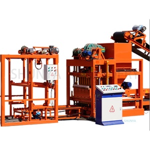 QTJ4 - 25 Máquina de fabricación de ladrillos de hormigón de construcción para línea de máquinas de fabricación de bloques automatizados - Product Image 1