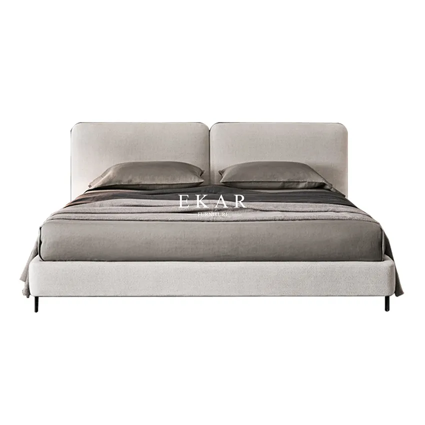 Новый дизайн, современный стиль, тканевая кровать для спальни-двуспальная кровать-мебель для спальни, дизайнерская кровать
