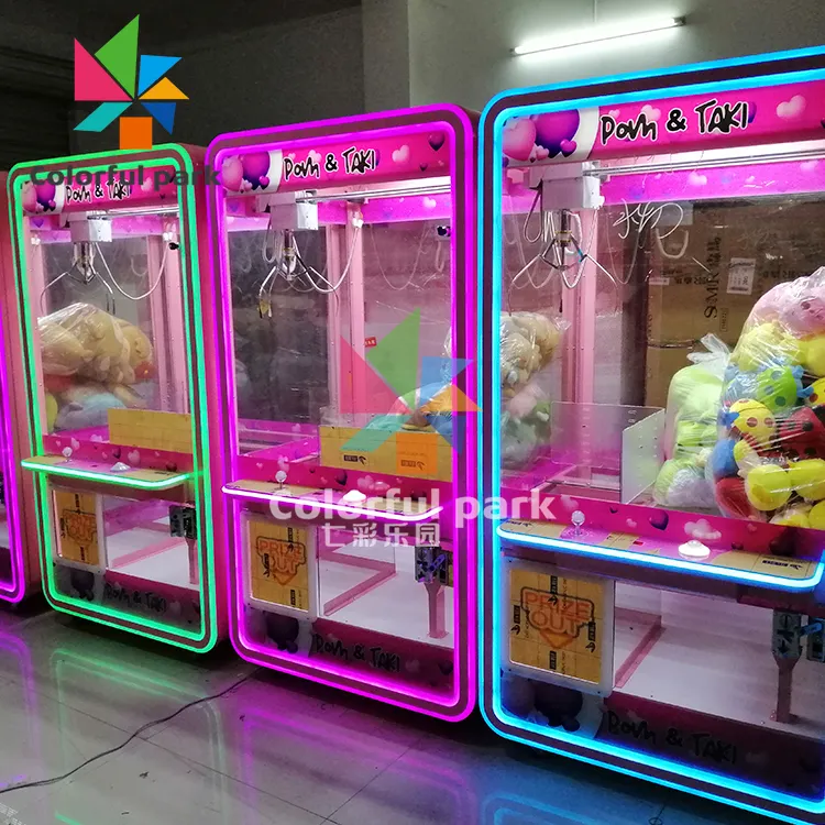Hochwertige Großhandel Spielzeug fänger Klaue Spiel automat Münz betriebene Stofftier Kran Arcade Klaue Maschine