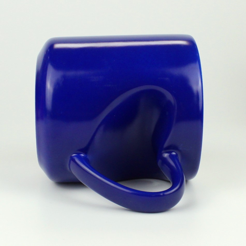 Boîte bleue et blanche