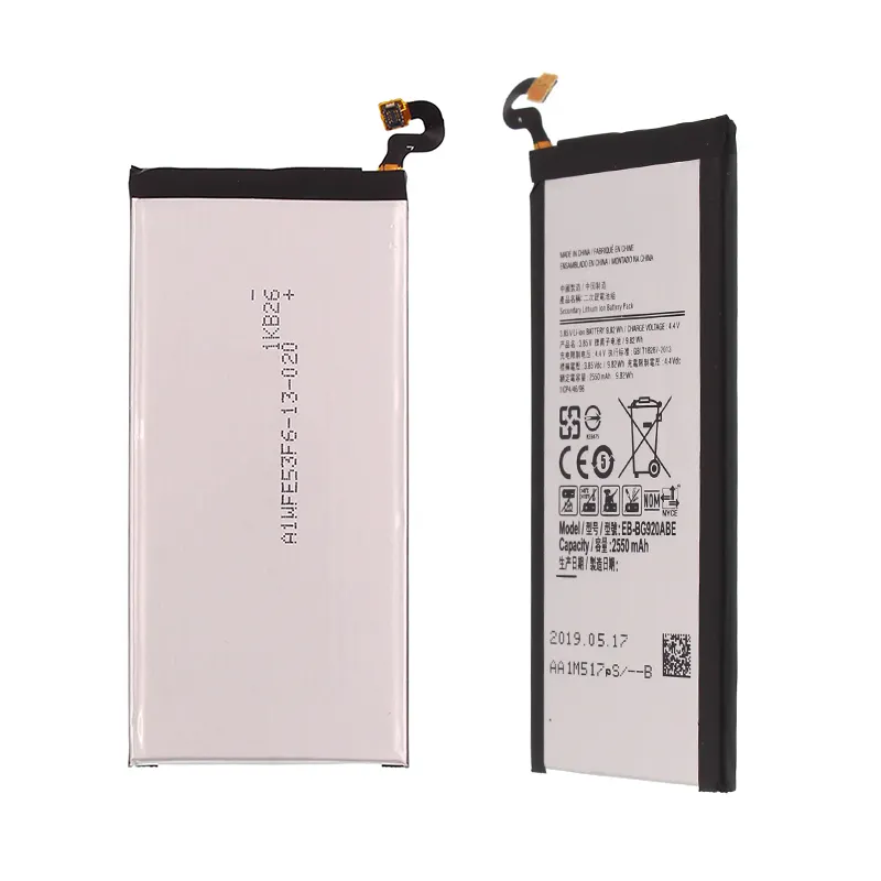 Venda por atacado oem china preço de fábrica original substituição bateria li-lion para samsung galaxy s6 baterias de celular