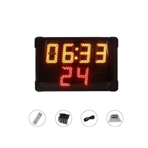 GX Display a LED digitale conto alla rovescia orologio da basket 24s Timer da basket orologio a tempo singolo lato per la vendita - Product Image 6
