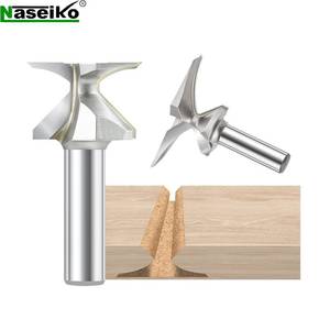 Naseiko iki kenarlı ark bükme freze kesicisi ağaç İşleme karbür kesici yerleştirme dairesel ark entegre kesici - Product Image 4