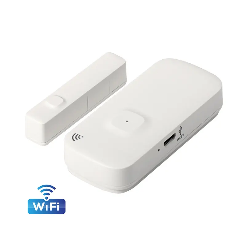 Tuya-alarma de seguridad inteligente para el hogar, Sensor de contacto magnético para puerta de garaje, WiFi, interruptor de luz Led, alerta a tu teléfono