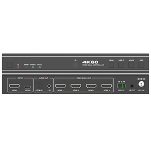 18Gbps 1x4 <strong>HDMI</strong> <strong>Splitter</strong> Video Wall Controller <strong>1</strong> <strong>HDMI</strong> Source to <strong>4</strong> TVs 4K 60Hz Multi-Mode 2x2 Video Wall Controller - Product Image 2