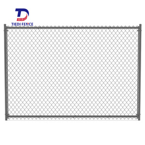 Çin'de yapılan zincir bağlantı çit galvanizli zincir bağlantı tel örgü çit örgü paneli çerçeve ile siklon örgü - Product Image 1