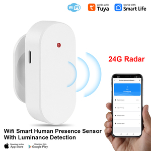 Tuya WiFi/<strong>Zigbee</strong> Human Presence Detector 24G Radar Distance Detection Smart Human Body PIR <strong>Sensor</strong> Support Voice <strong>Control</strong> - Product Image 2