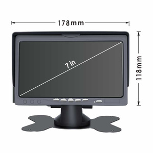 7 Inch VGA Small Size Screen <strong>BNC</strong> AV <strong>Input</strong> <strong>Tft</strong> <strong>LCD</strong> Display <strong>Monitor</strong> <strong>with</strong> Cross for Car Pc Cctv Ccd Camera - Product Image 3