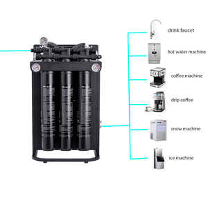 2000GPD RO System 0.25TPH purificador de osmose reversa máquina de gelo cafetaria cantina filtro de água para comercial