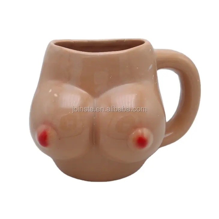 Taza de café con pecho de cerámica, tazas Sexy divertidas, decoración de tamaño personalizado, pegatina de estilo americano simple, sostenible, 1000 Uds.