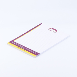 Bloc de notas de papel con borde vibrante personalizado Bloc de notas de uso de plan de construcción Delgado Bloc de notas de tamaño A5 resistente transparente - Product Image 2