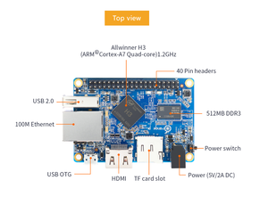 OrangePi One 1GB開発ボードAllwinnerH3チップオープンソースプログラミングマイクロコントローラー - Product Image 4