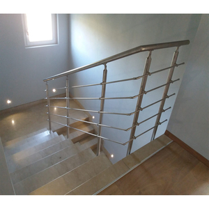 Yan monte 316L paslanmaz çelik çubuk korkuluk yatay çubuk korkuluk sistemi balkon için - Product Image 6