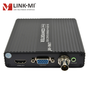 Convertidor BNC SDI a HDMI VGA CVBS con soporte de salida de bucle SDI SD/HD/3G SDI Control remoto 3G SDI a HDMI