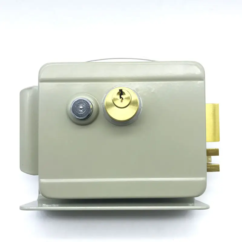Vendita a caldo prezzo ragionevole serratura porta bullone serratura elettrica per cancello elettrico cerchio serratura 12V con cilindro cerchione