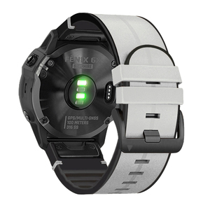 22mm 26mm tutuşunu bilezik değiştirme kayışı için Garmin <span class=keywords><strong>Fenix</strong></span> 7X 6X 5X 7 6 <span class=keywords><strong>5</strong></span> artı 3 <span class=keywords><strong>HR</strong></span> silikon + deri saat kayışı