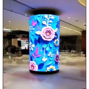 HD High Refresh Kunden spezifische gebogene Videowand Weiches flexibles Modul Innen-LED-Anzeige für Werbung - Product Image 5