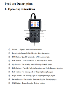 Hot-selling Professional OBD Code Reader Diagnostic Tool Applicable to All OBDII CAN Protocol Vehicles - Product Image 3
