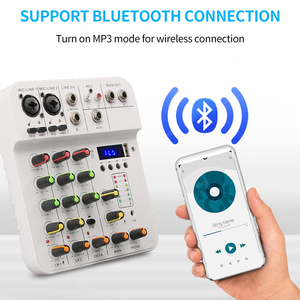 MC-4P 4 kanal kompakt güçlü karıştırma konsolu DJ denetleyici ses konsolu mikser günlük yaşam için küçük ölçekli konser aile KTV - Product Image 2